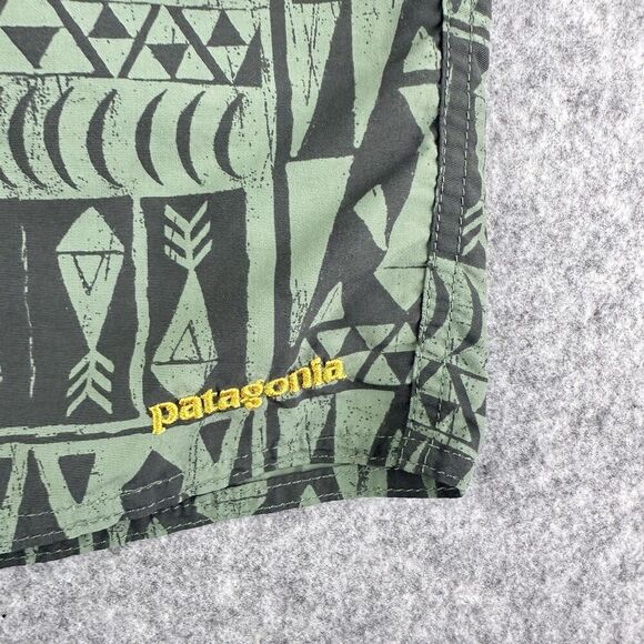 Patagonia Wayfarer Board Shorts Mens 32 Atzec Geometric Swim Trunks Beach Surf - Picture 4 of 14